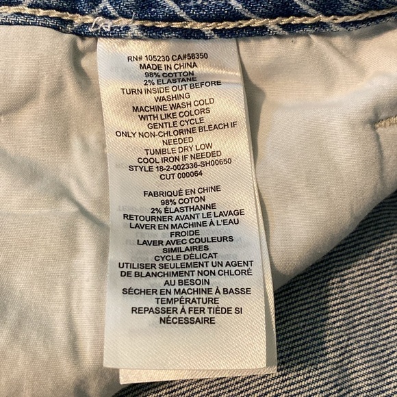 NWT CURRENT ELLIOTT ULTRA HIGH WAIST DENIM TROPICAL SHORTS SZ 27 WILEY PALM - Picture 5 of 9